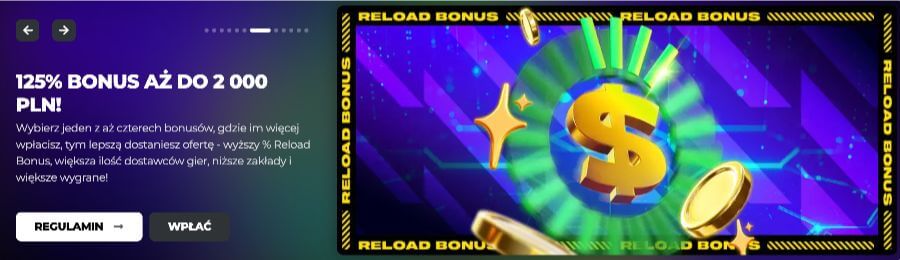 Bonus reload w Energy Casino