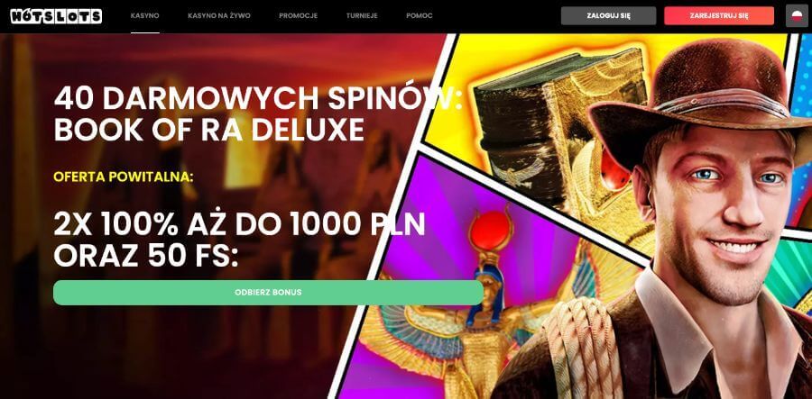 40 darmowych spinów bez depozytu za rejestrację w HotSlots