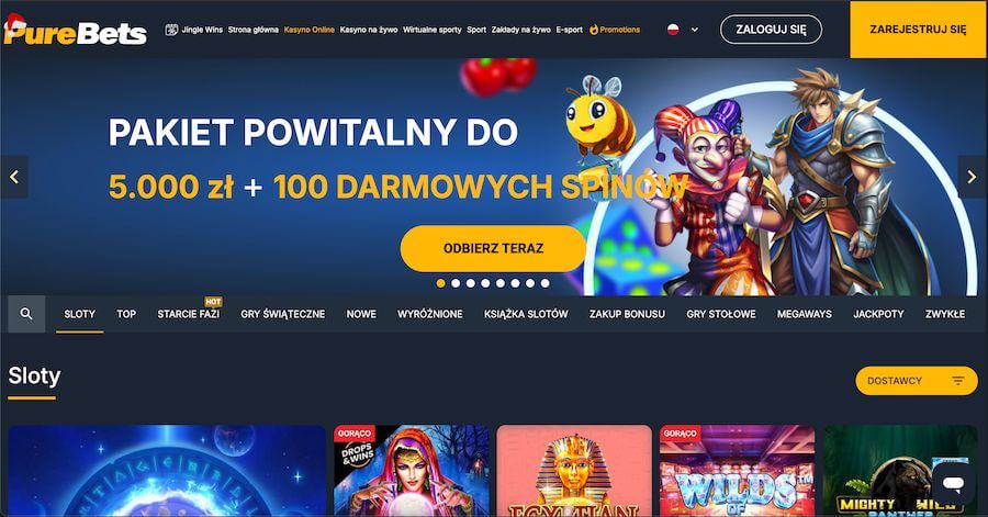 Bonus powitalny w PureBets