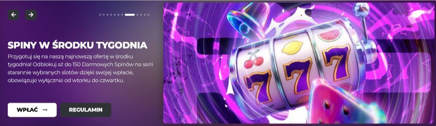 Bonus spiny w środku tygodnia w Energy Casino