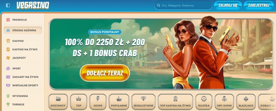 Kasyno na prawdziwe pieniądze Vegasino