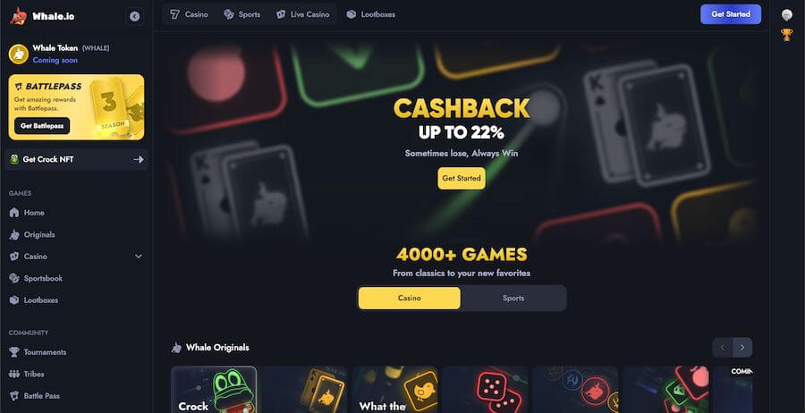Cashback w Whale.io