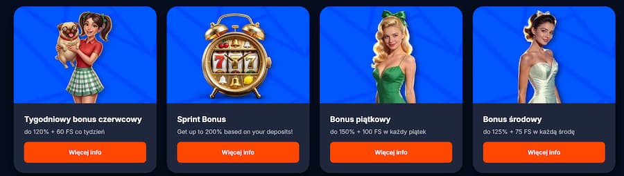 Bonusy w FS.Casino