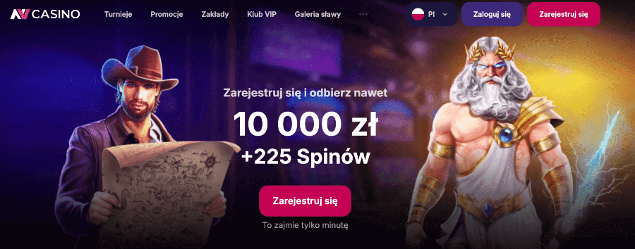 NVCasino bonus na start