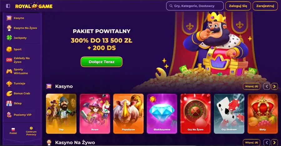 Bonus powitalny w Royal Game