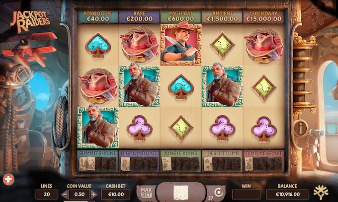 Jackpot Raiders slot od Yggdrasil funkcje Jackpot Raiders slot od Yggdrasil funkcje