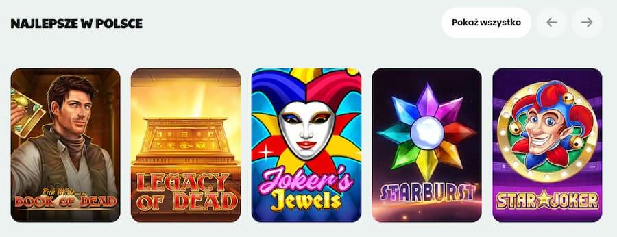 Popularne sloty w Tikal Casino podczas testu