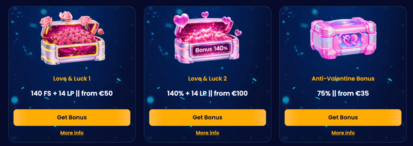 Trzy promocje na walentynki w Trino Casino